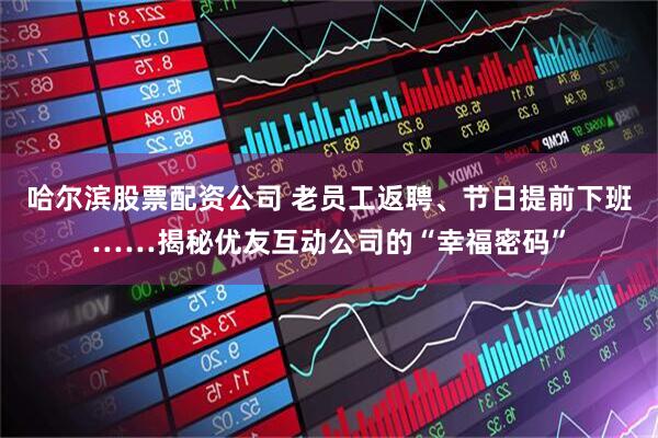 哈尔滨股票配资公司 老员工返聘、节日提前下班……揭秘优友互动公司的“幸福密码”